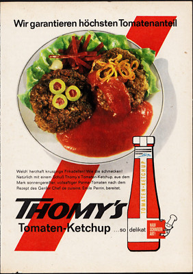3w2575/ Alte Reklame von 1968 - THOMY´S Tomaten-Ketchup