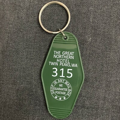 Twin Peaks The Great Northern Hotel Motel Key Chain Tag