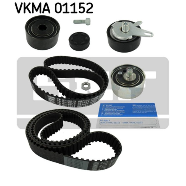 SKF Timing Belt Kit 30mm x 207 trapezoidal teeth VKMA 01152 (Trade VKM
