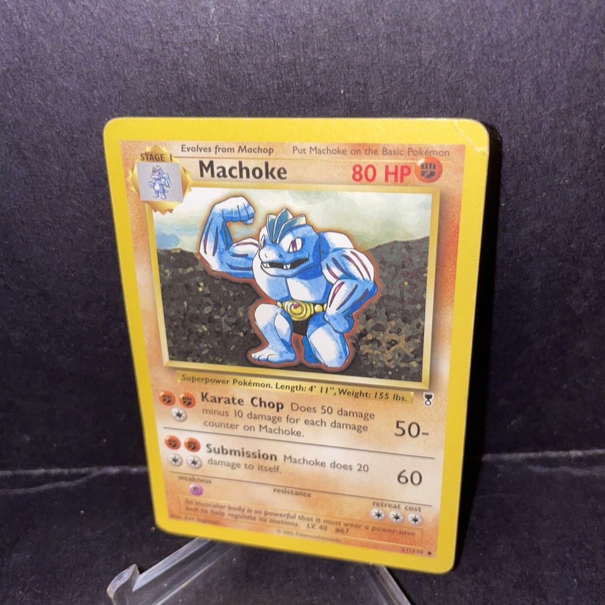 Machoke Legendary Collection Uncommon 51/110 Pokemon Card | eBay