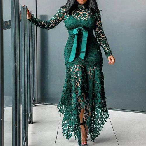 Women Lace Mini Dress Ladies Plus Size Summer Evening Party Cocktail - Picture 14 of 23
