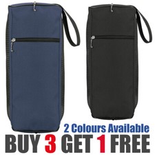 Golf Shoe Bag Mesh Vented - Club Zipper Details - Fathers Day Gift Black Blue