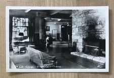 Postcard - Oregon Caves Chateau Lounge,  Oregon, RPPC