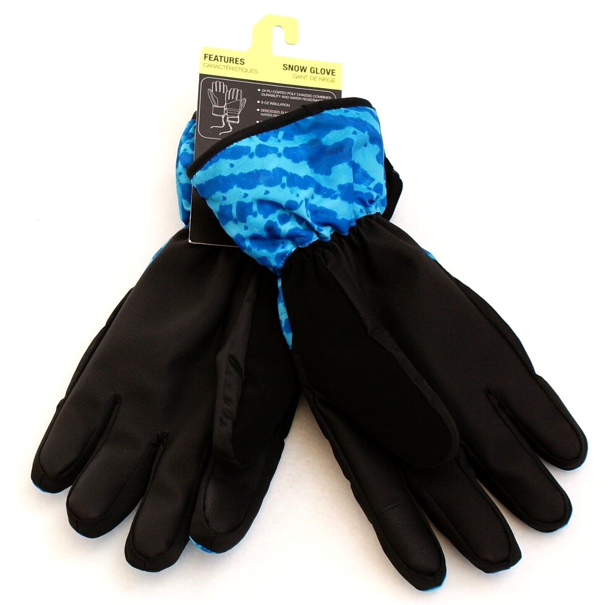 Neff Blue & Black Cold Weather Winter Snow Gloves Men's XL NWT | eBay