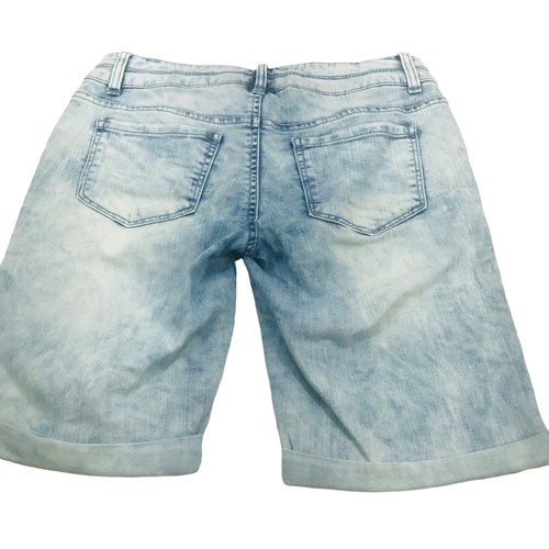 Mudd Girl's Size 16 Cuffed Short Denim Blue Jean Good Preowned Condition - Picture 2 of 11