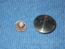 VINTAGE BUESCHER RESONATOR & SPUD for SNAP-ON SAXOPHONE PAD - 9/16th's of inch