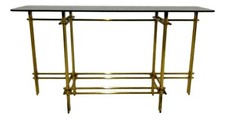 consolle di design in ottone originale anni 70  willy rizzo - romeo rega style