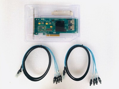 LSI SATA SAS 9211-8i IT Mode 8 Port 6Gb/s + 2*SFF-8087 SATA Cable