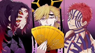 Kimetsu no Yaiba akaza douma kokushibou extra eyes Custom Gaming Mat Desk 8108