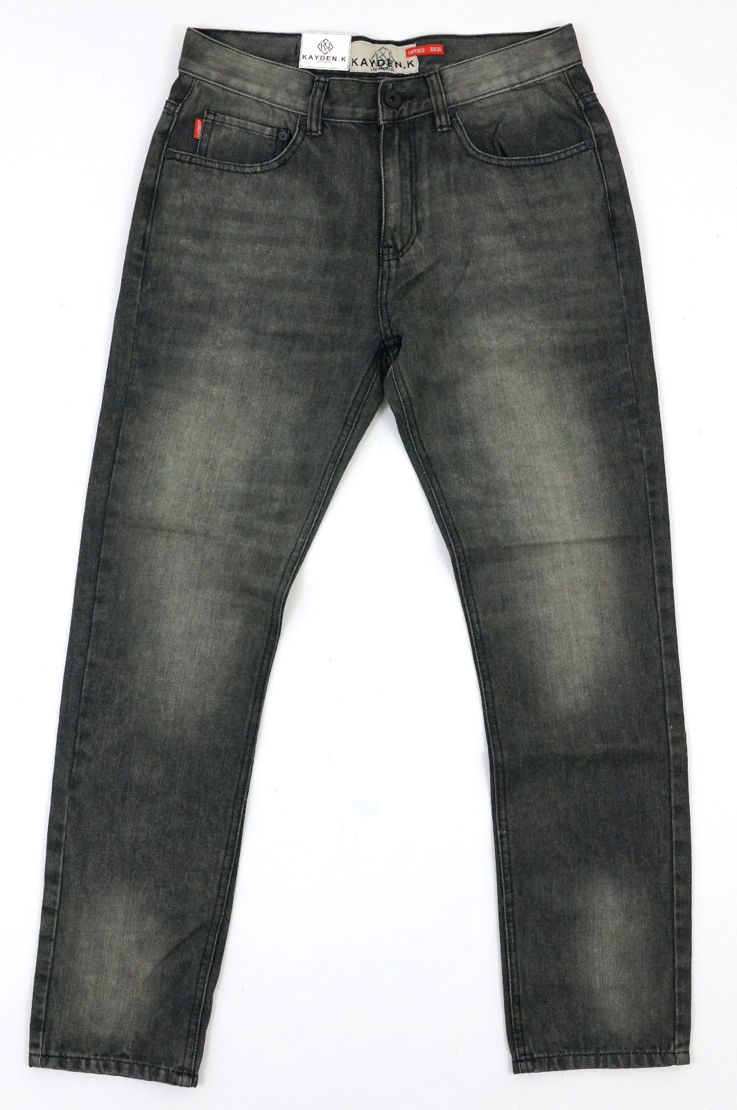 Acid Washed TAPERED FIT Jeans Pants 
