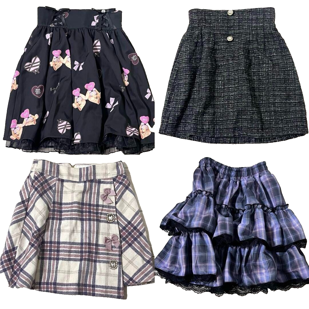 Bulk sale]Liz Lisa & Others Skirt Set of 4 Size M-One size fits