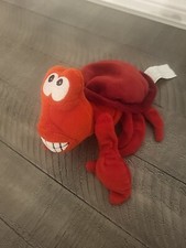 Walt Disney Exclus Sebastian Plush Little Mermaid Red Bean Bag Stuffed Animal 4"