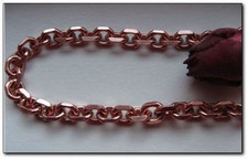 Ladies Solid Copper Link Bracelet 501D1 -1/4 inch wide - 6 1/2 to 9 inch lengths