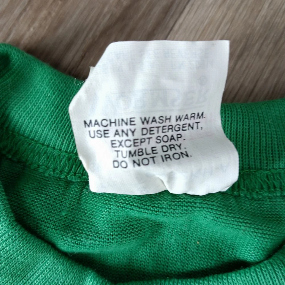 Vintage Teenage Mutant Ninja Turtles TMNT Wormser Boys 8 Green Long Sleeve Shirt - Image 3 of 4