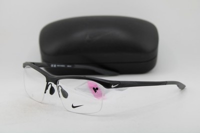 NEW NIKE 7402 N 001 MATTE BLACK AUTHENTIC EYEGLASSES 56-16