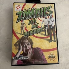Sega Genesis Zombie's Ate My Neighbors (Complete/CIB with Hang Tab / tested)