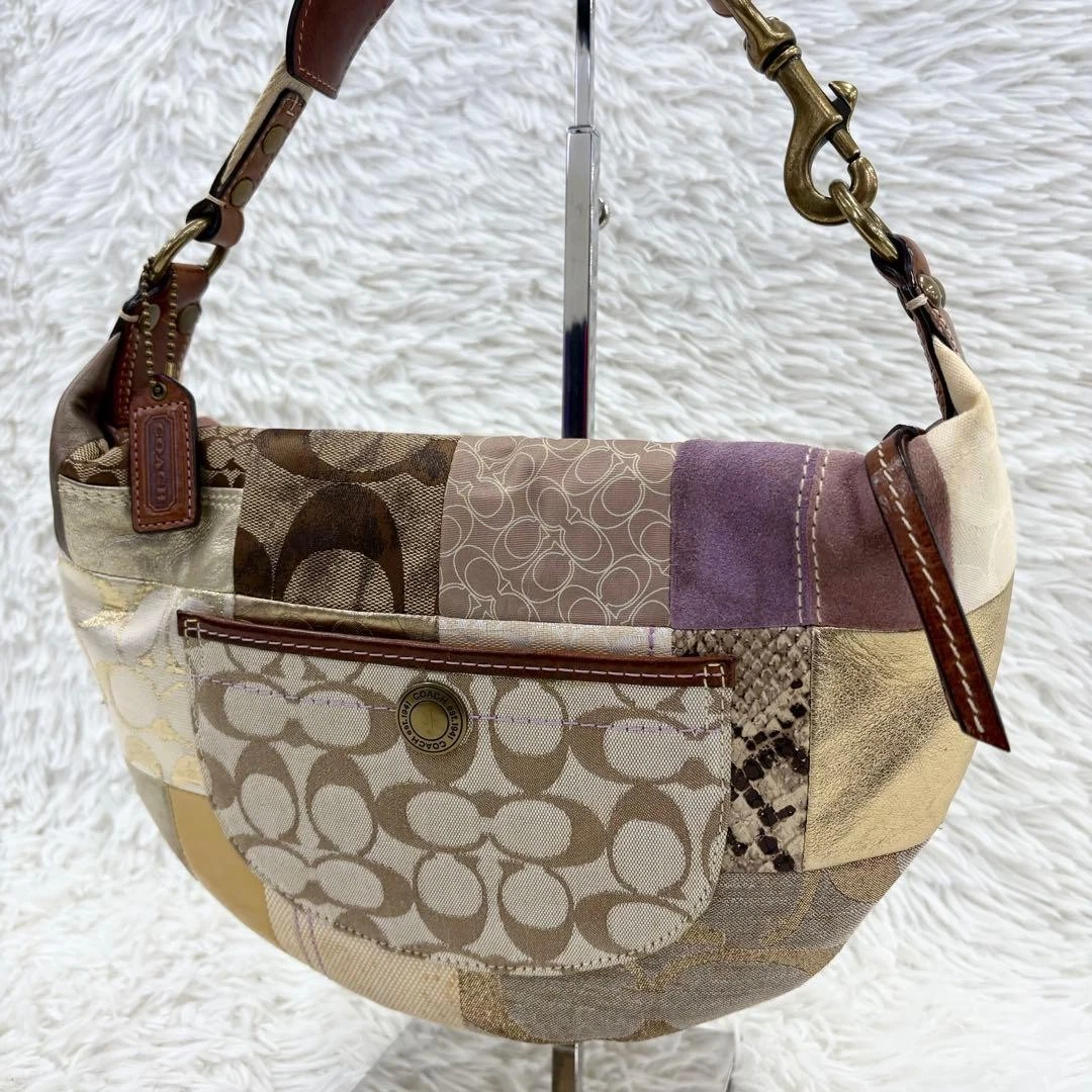 Coach Patchwork Hobo Bag Exterior Bags & Handbags for Women for