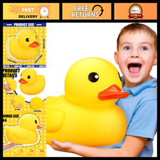 Large 13" Yellow Jumbo Bath Rubber Duck - Fun Pool Toy  Bathroom Decor