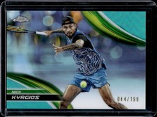 2025 Topps Chrome Nick Kyrgios Aqua Refractor #/199