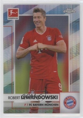 2020 Topps Chrome Bundesliga Prism Refractor 118/199 Robert Lewandowski #80 0s9t