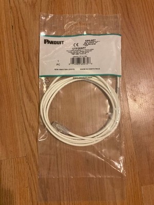 PANDUIT UTP28SP7 WHITE CAT6 PATCH CABLE 7FT UTP NEW