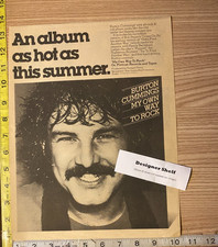 Burton Cummings My Own Way To Rock Album Promotional 1973 Print Advertisement