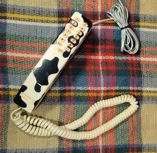 Vintage Tiffany Cow Style Mini Two Piece Deluxe Telephone Corded Phone Telemania