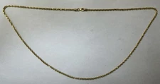 (MA6) 22" 14k RCI Bolivia Yellow Gold 2.1mm Rope Chain Necklace - 8.7 Grams