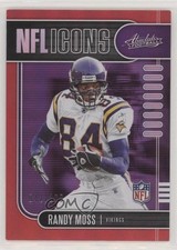 2019 Panini Absolute NFL Icons Red Spectrum /100 Randy Moss #6 HOF ti8