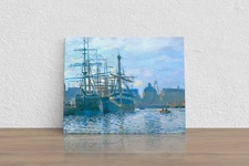 Claude Monet "Le Havre, Le bassin du commerce" Canvas Print Wall Art Home Decor