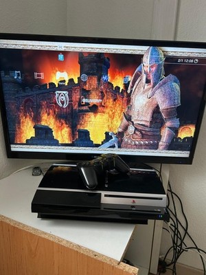 Sony PlayStation 3 (PS3) Fat Konsole + Controller & Oblivion    Funktioniert