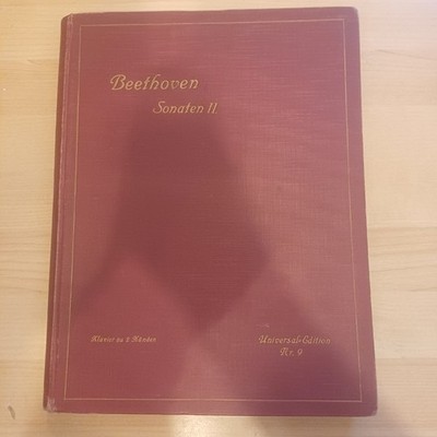 Beethoven Sonaten II   Klavier zu 2 Händen   Universal-Edition Nr. 9   Notenbuch