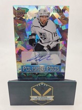 Alex Iafallo 2023-24 UD Allure Polished Pros Blue Auto Card