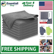 Durable Microfiber Towels 12.5x12.5 - Eco-Friendly, 1200 Washes for All Surfaces