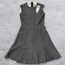 Philosophy Womens Black White Honeycomb Knit Fit & Flare Sleeveless Dress XS NWT