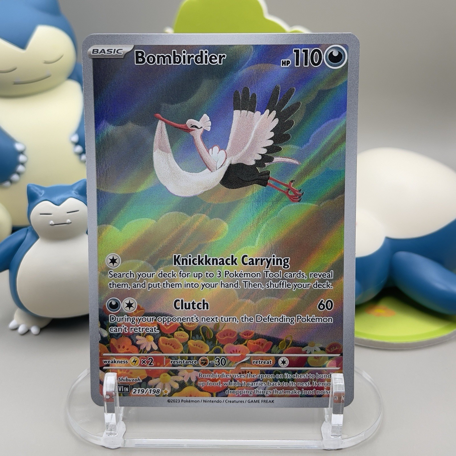 Bombirdier - 219/198 - Scarlet Violet Base Illustration Rare Pokemon TCG NM