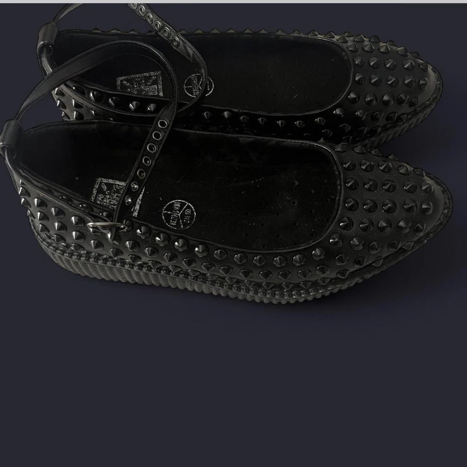 Zapatos para mujer Tuk Mary Jane talla 7 de cuero negro con correa con hebilla Foto 2 de 3