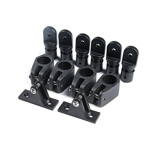 Boat Top Fittings Hardware Combo Black Nylon Bimini Caps Jaw Slides Deck