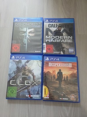 PS4 KONVOLUT 4 SPIELE SAMMLUNG COD DESPERADOS ACTION