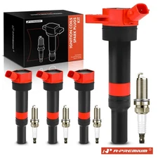 A-Premium 4xIgnition Coil & 4xDouble Iridium Spark Plug Kits for Hyundai Elantra
