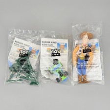 Burger King 1995 set of 3 Disney's Toy Story Sealed Figures Woody RC Army Recon