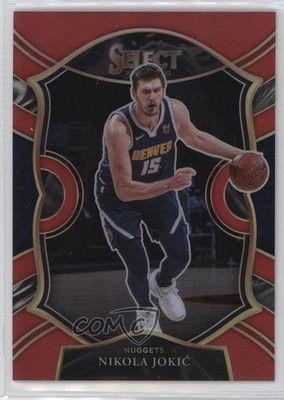 2020-21 Panini Select Concourse Red Prizm 52/199 Nikola Jokic Jokić #58 0ad