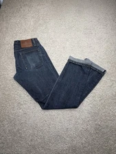 Unbranded Brand Jeans Mens 31x32 Blue 14.5 oz Selvedge Denim Tapered Button Fly