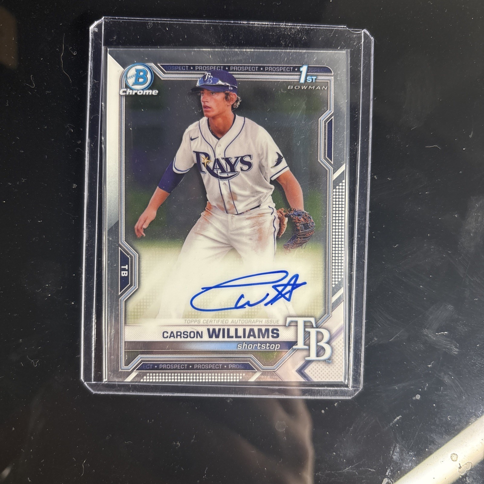 2021 Bowman Draft - Chrome Draft Pick Autographs Carson Williams #CDA-CW
