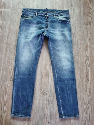 Dsquared2 Jeans Hose Trousors Denim D2 Dsq2 Dsquared Blue Size 58 Icon 690 