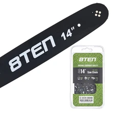 8TEN 14" Chainsaw Guide Bar & Chain .050 3/8LP 50DL for Stihl MS170 36130050050