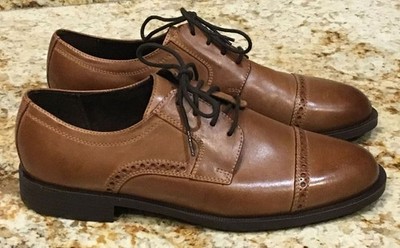 COLE HAAN Dustin British Tan Leather Oxford Lace Up Shoes NEW Mens Size 8 9.5