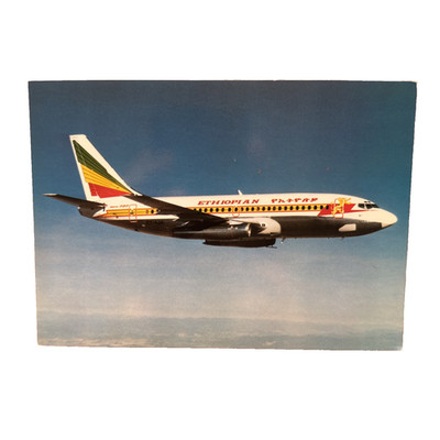 Postkarte Ansichtskarte AK Flugzeug Luftfahrt Ethiopian Airlines Boeing 737