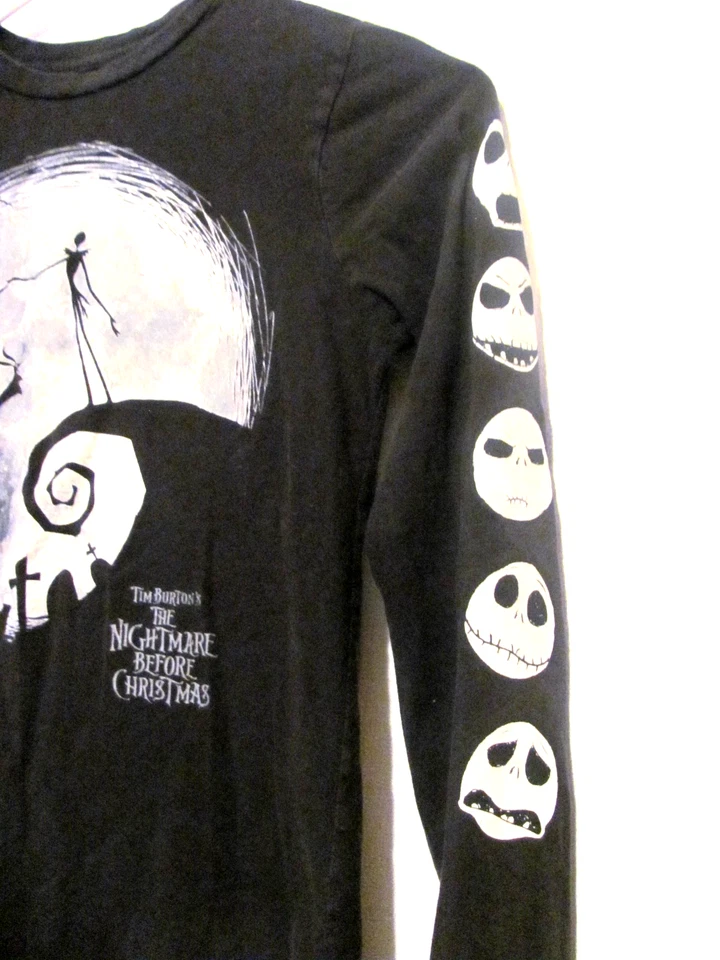 TIM BURTON'S "PESADILLA ANTES DE NAVIDAD" Camiseta Niño Talla M Manga Larga Foto 3 de 4