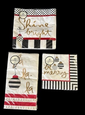 Tara Reed For Cypress Home Christmas Paper Napkins Party Decoupage Holiday Bar